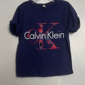 Calvin Klein Teen’S Tee with Red and White Logo